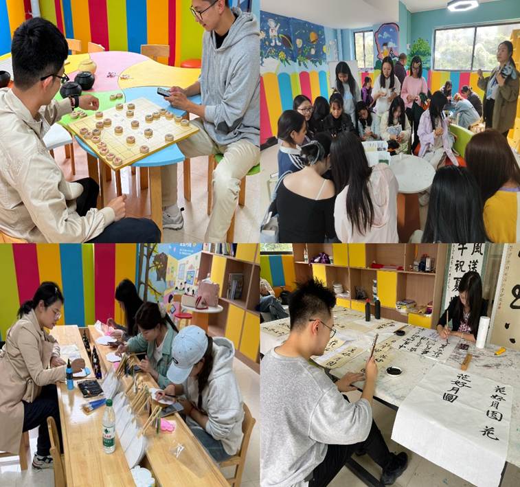 一群人坐在桌子前切蛋糕 AI 生成的内容可能不正确。